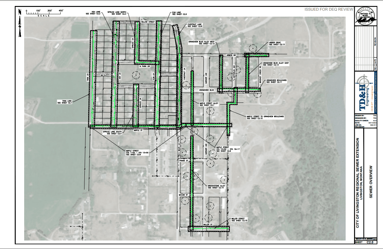Livingston sewer map